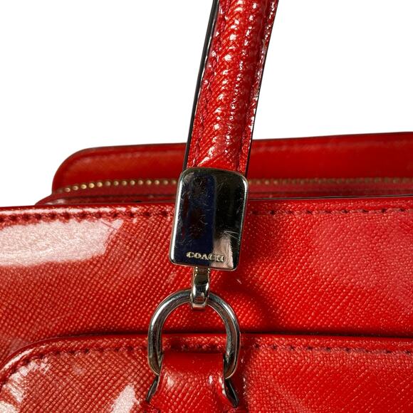 COACH Orange Red Shoulder Bag - Picture 7 of 16